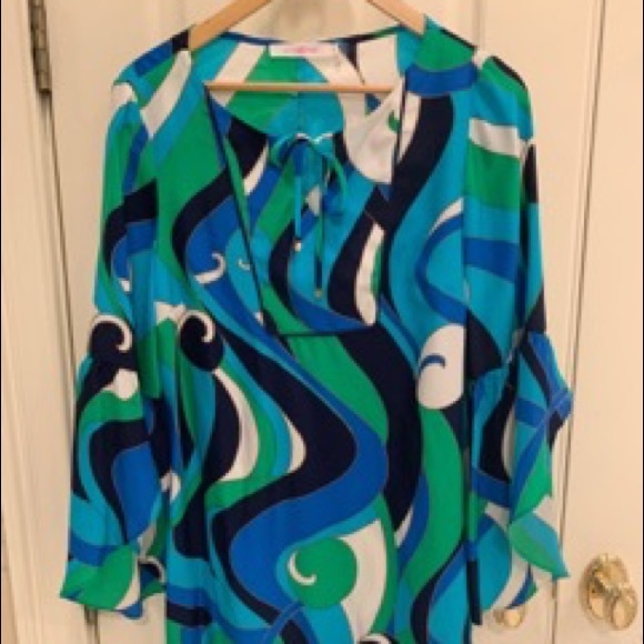 Multi Colored Alice and Trixie Silk Dress - Picture 1 of 4